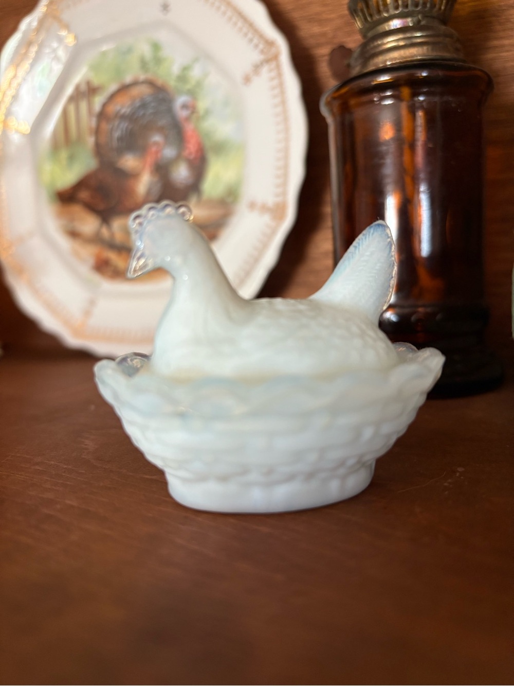 Boyd First Generation Mini Salt Cellar Hen on Nest
